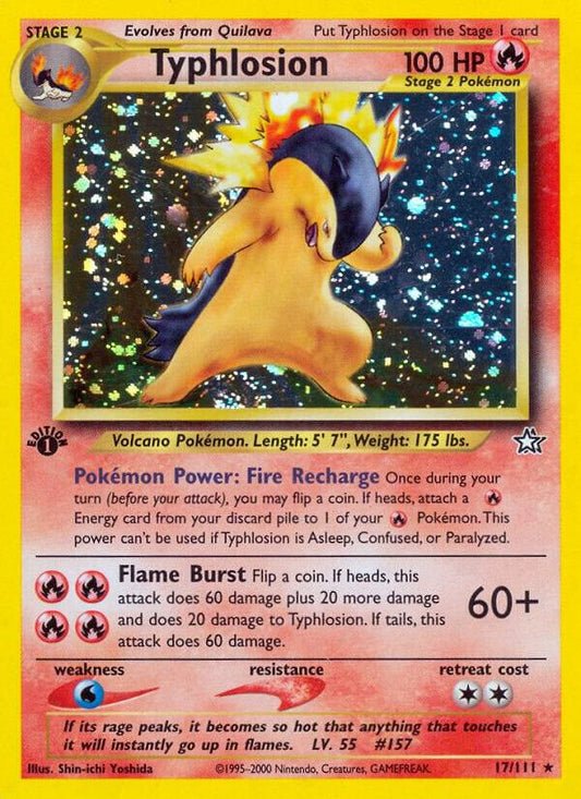 Pokemon Typhlosion # 17 Neo Genesis