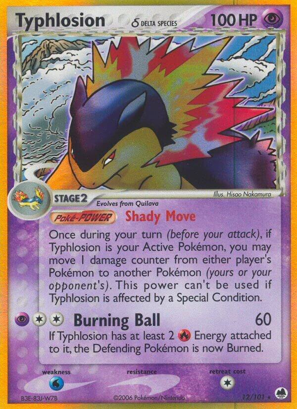 Pokemon Typhlosion δ 12/101 Dragon Frontiers