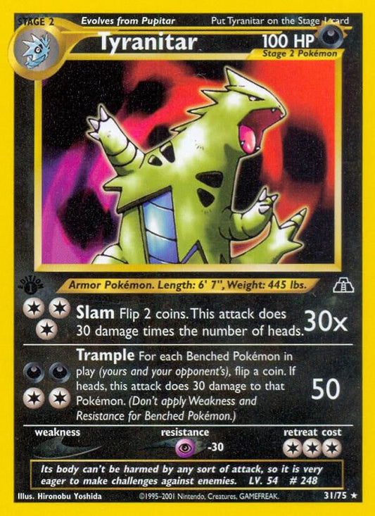 Pokemon Tyranitar 31/75 Neo Discovery