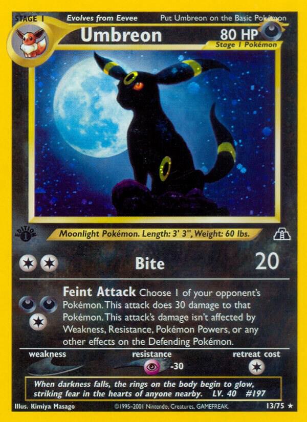 Pokemon Umbreon 13/75 Neo Discovery