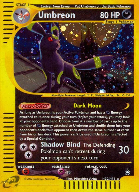 Pokemon Umbreon H29/147 Aquapolis