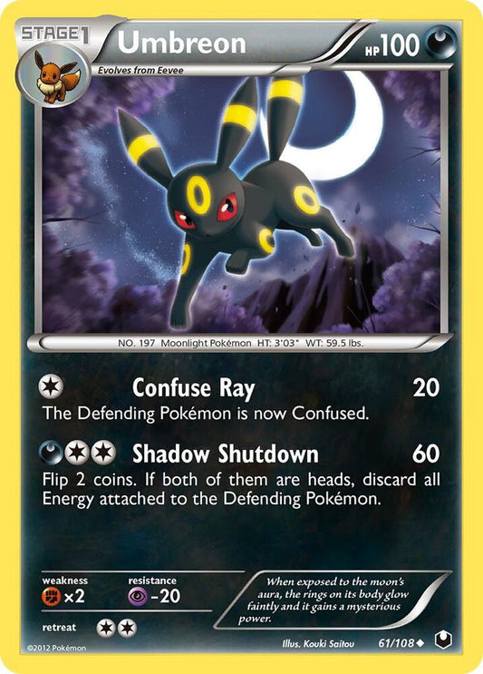 Pokemon Umbreon 61/108 Dark Explorers