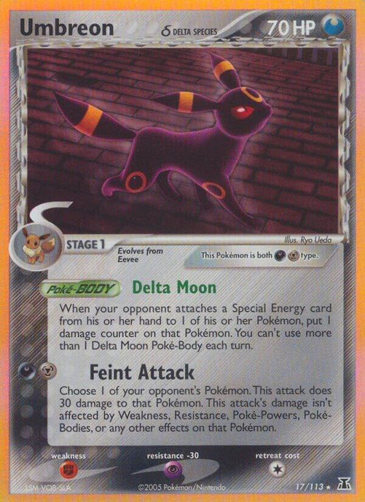 Pokemon Umbreon δ 17/113 Delta Species