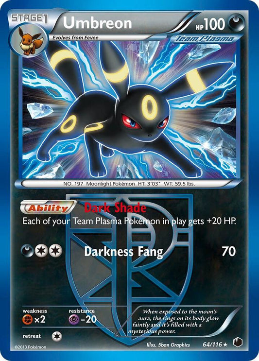Pokemon Umbreon 64/116 Plasma Freeze