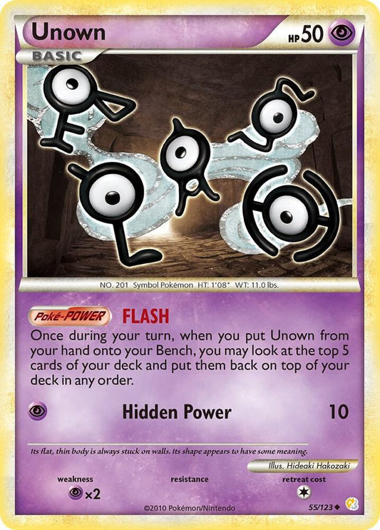 Pokemon Unown 55/123 HeartGold & SoulSilver