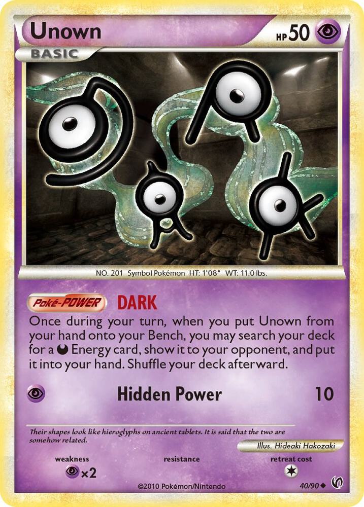 Pokemon Unown 40/90 Undaunted