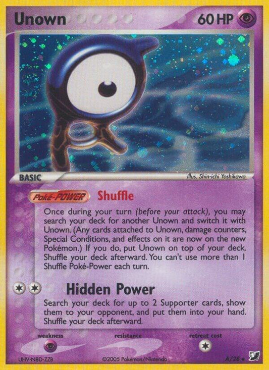 Pokemon Unown A/28 Unseen Forces