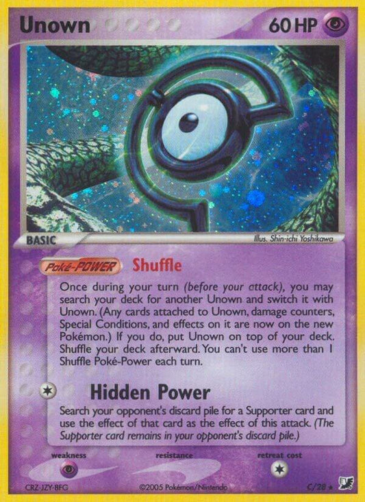 Pokemon Unown C/28 Unseen Forces