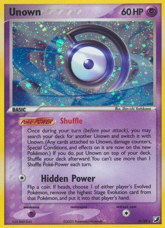 Pokemon Unown D/28 Unseen Forces