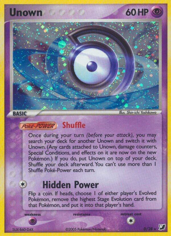 Pokemon Unown D/28 Unseen Forces
