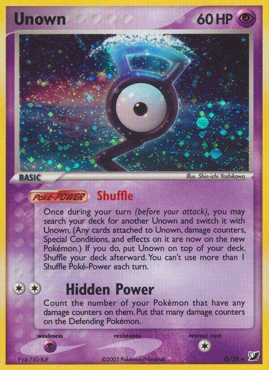 Pokemon Unown G/28 Unseen Forces