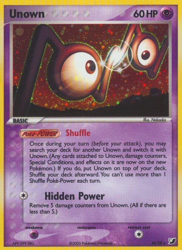Pokemon Unown N/28 Unseen Forces