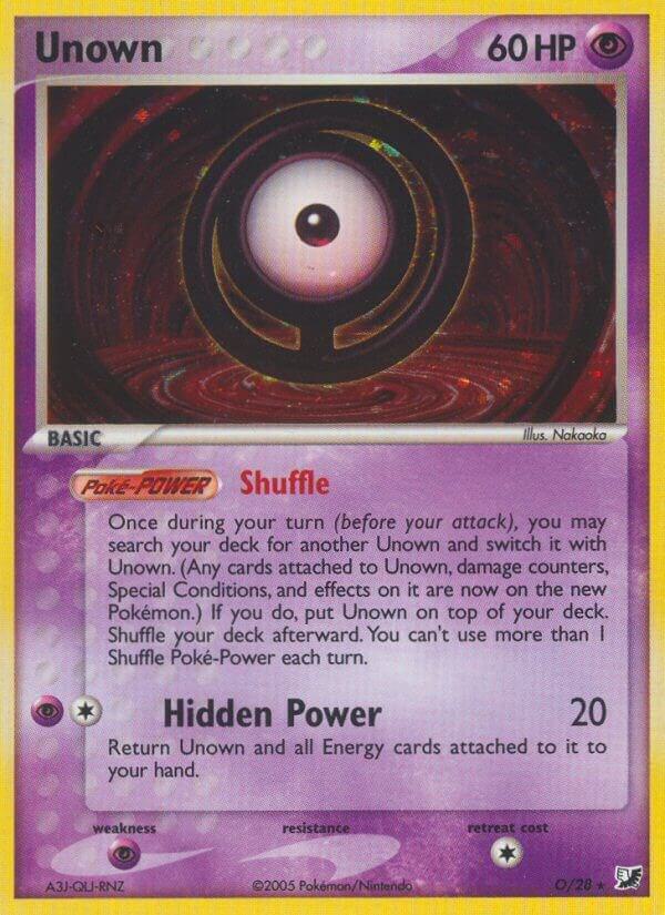 Pokemon Unown O/28 Unseen Forces