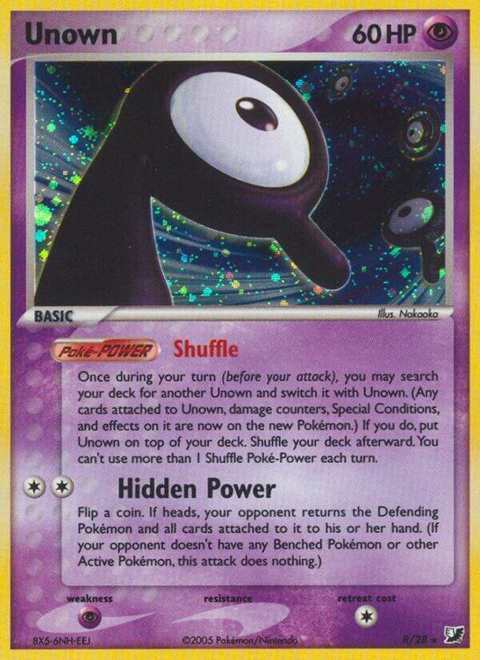 Pokemon Unown R/28 Unseen Forces