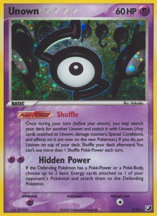 Pokemon Unown S/28 Unseen Forces