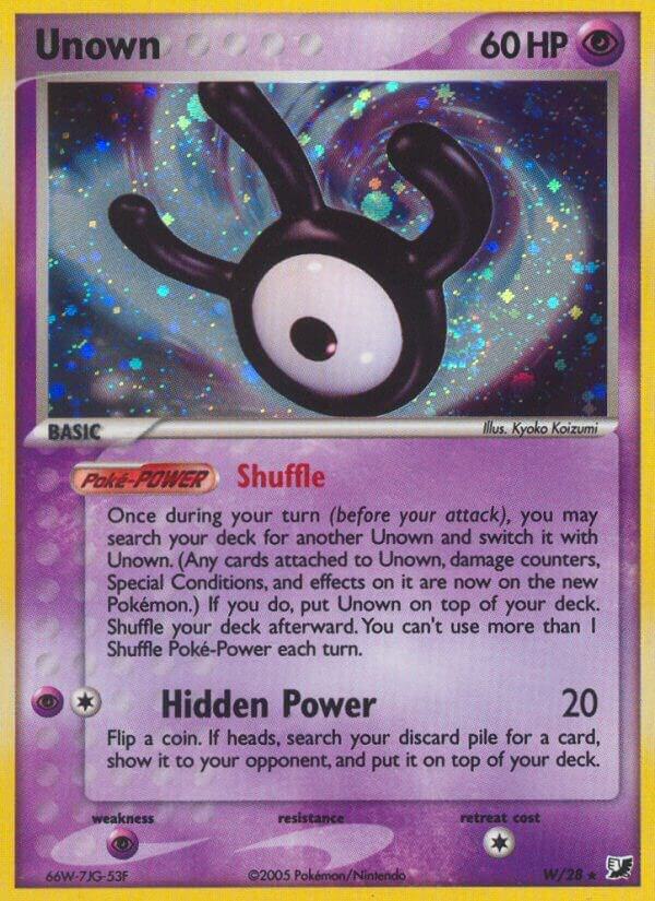 Pokemon Unown W/28 Unseen Forces