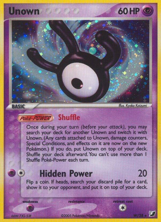 Pokemon Unown W/28 Unseen Forces