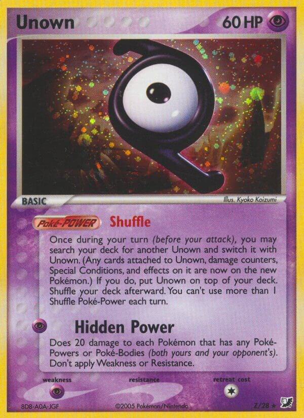 Pokemon Unown Z/28 Unseen Forces