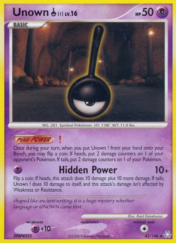 Pokemon Unown ! 42/146 Legends Awakened