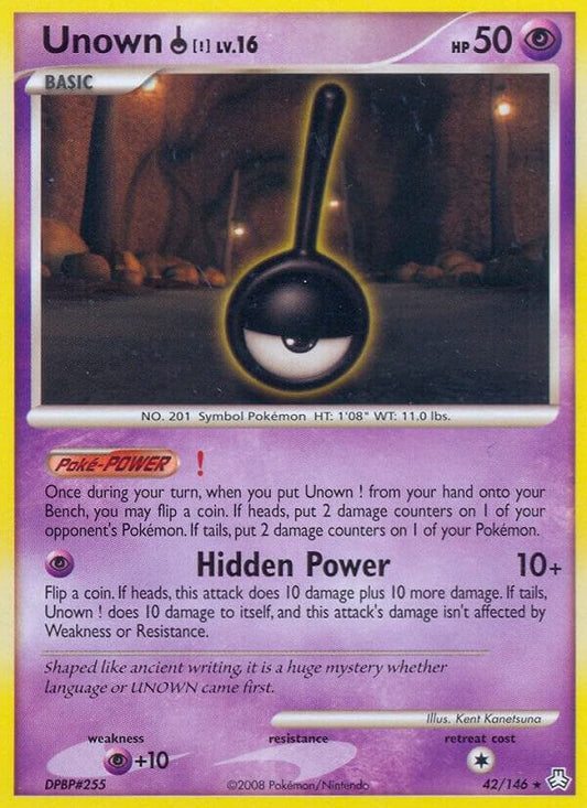 Pokemon Unown ! 42/146 Legends Awakened