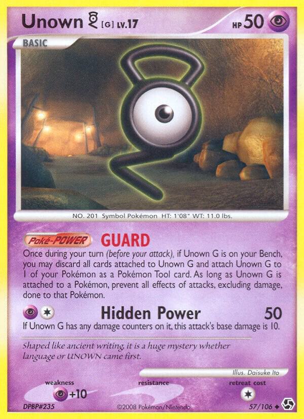 Pokemon Unown G 57/106 Great Encounters