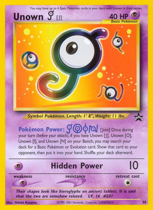 Pokemon Unown (J) #38 WOTC Promo