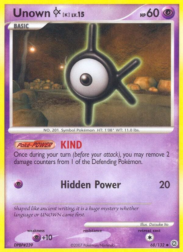 Pokemon Unown K 68/132 Secret Wonders