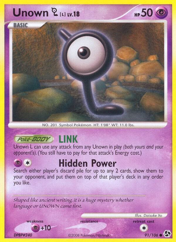 Pokemon Unown L 91/106 Great Encounters