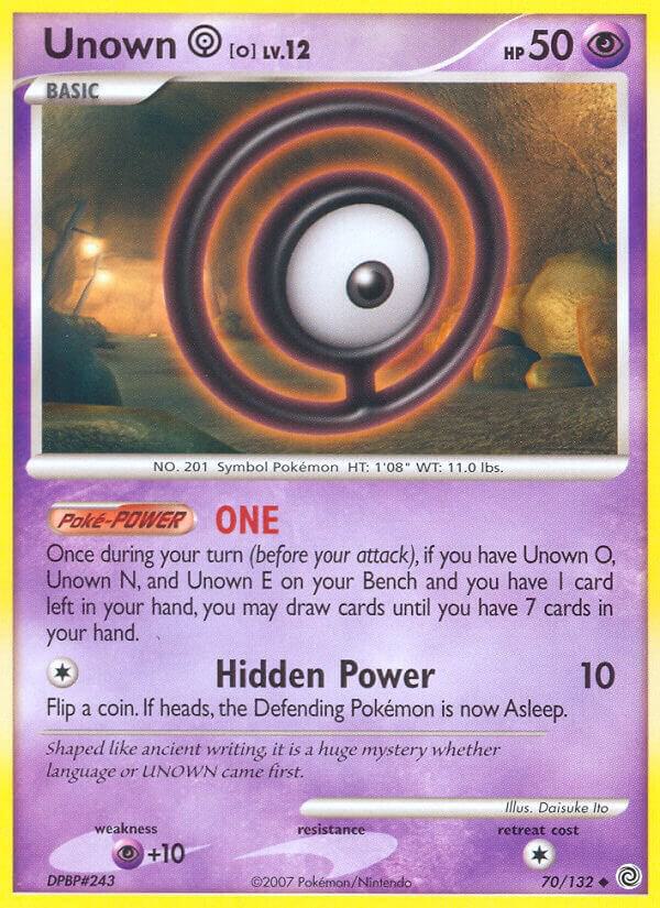 Pokemon Unown O 70/132 Secret Wonders
