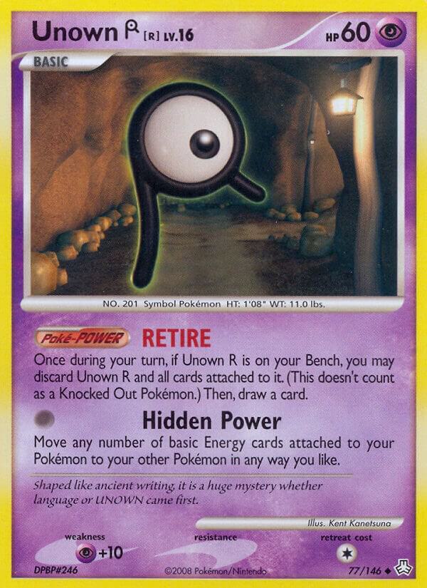 Pokemon Unown R 77/146 Legends Awakened