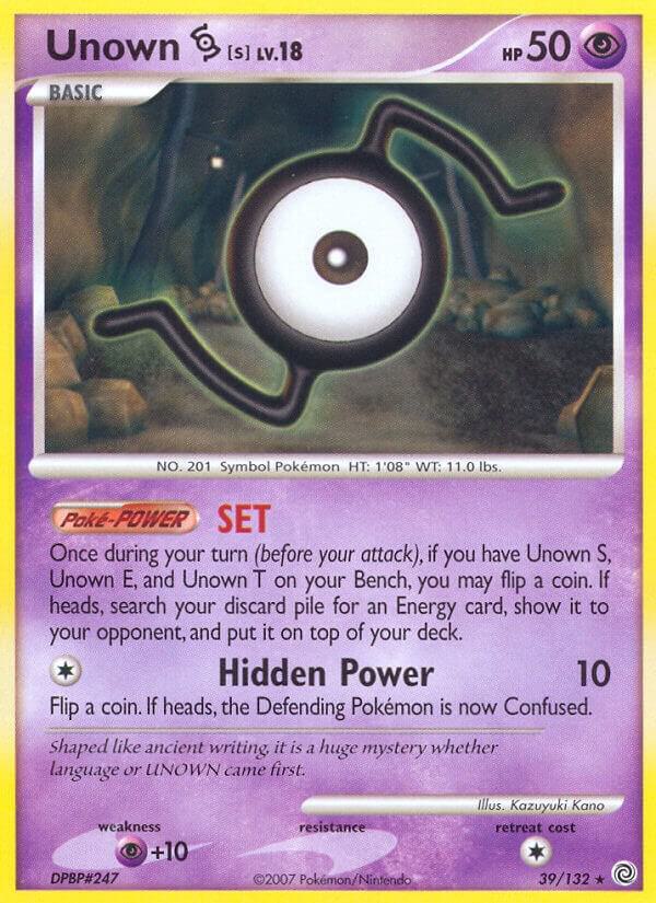 Pokemon Unown S 39/132 Secret Wonders