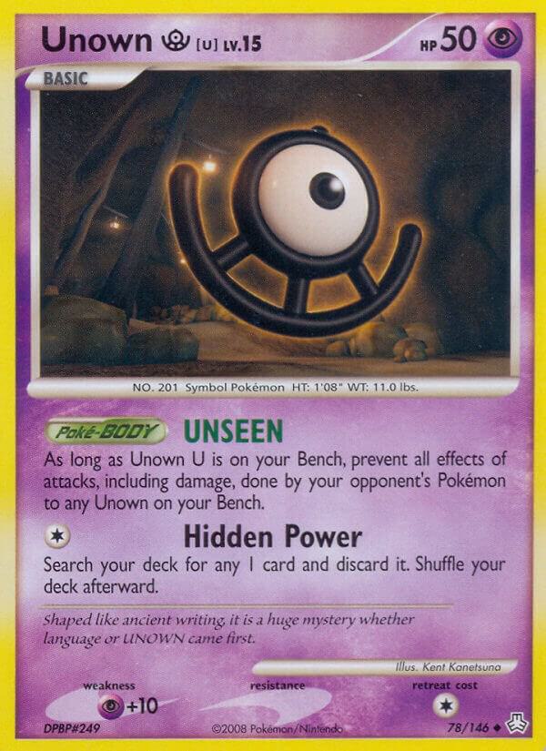 Pokemon Unown U 78/146 Legends Awakened