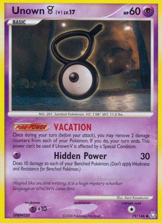 Pokemon Unown V 79/146 Legends Awakened