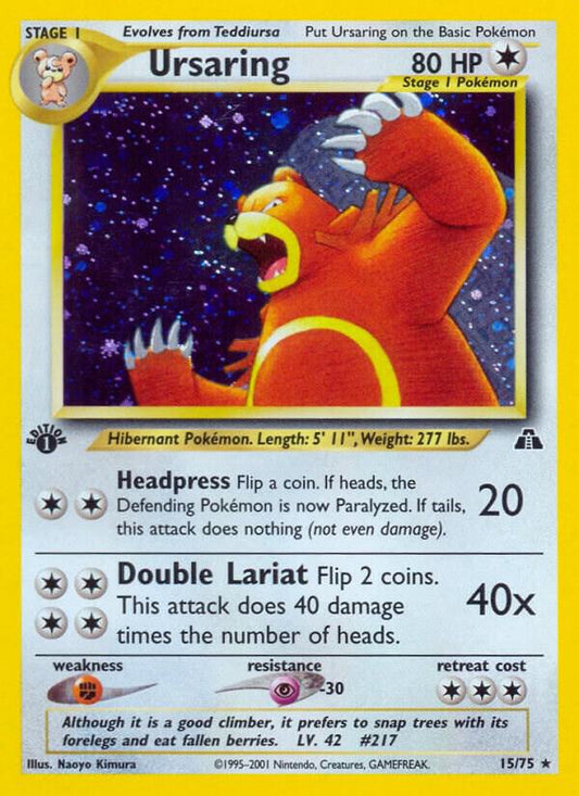 Pokemon Ursaring 15/75 Neo Discovery