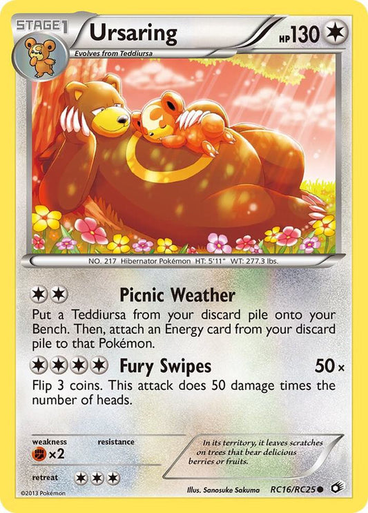 Pokemon Ursaring RC16/RC25 Legendary Treasures