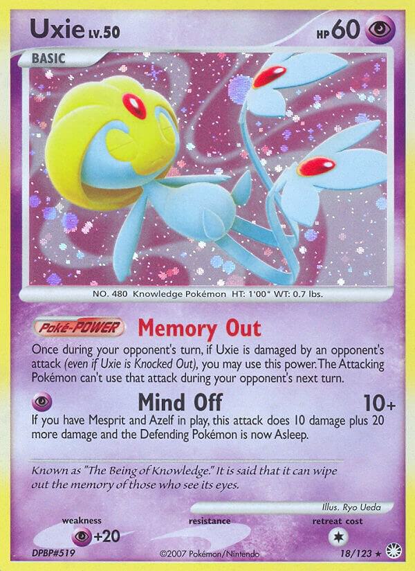 Pokemon Uxie 18/123 Mysterious Treasures