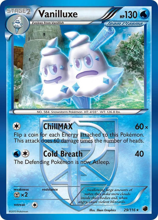 Pokemon Vanilluxe 29/116 Plasma Freeze