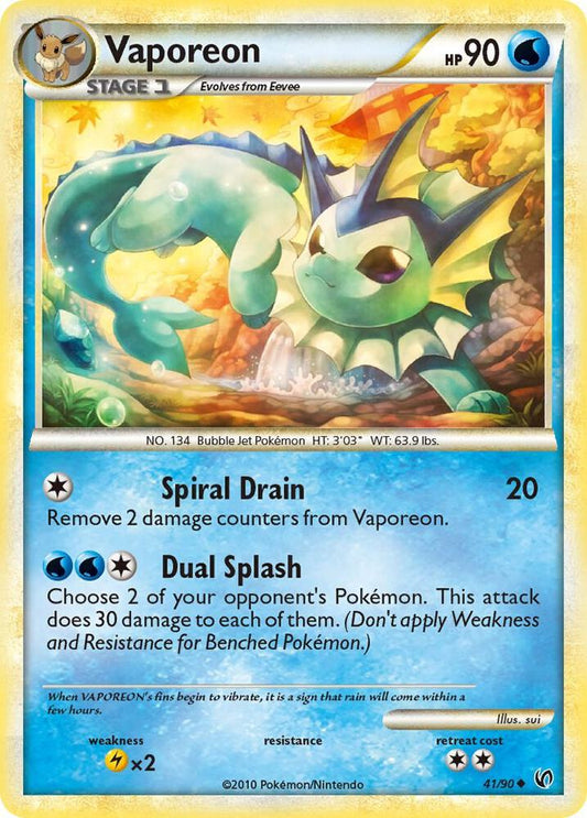 Pokemon Vaporeon 41/90 Undaunted