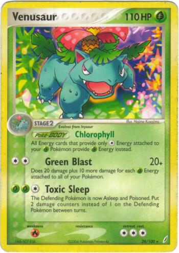 Pokemon Venusaur 28/100 Crystal Guardians