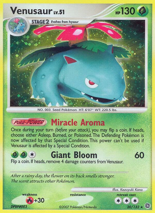 Pokemon Venusaur 20/132 Secret Wonders