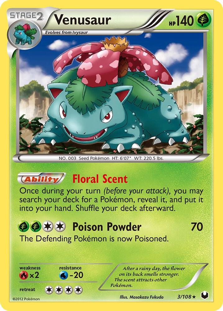 Pokemon Venusaur 3/108 Dark Explorers