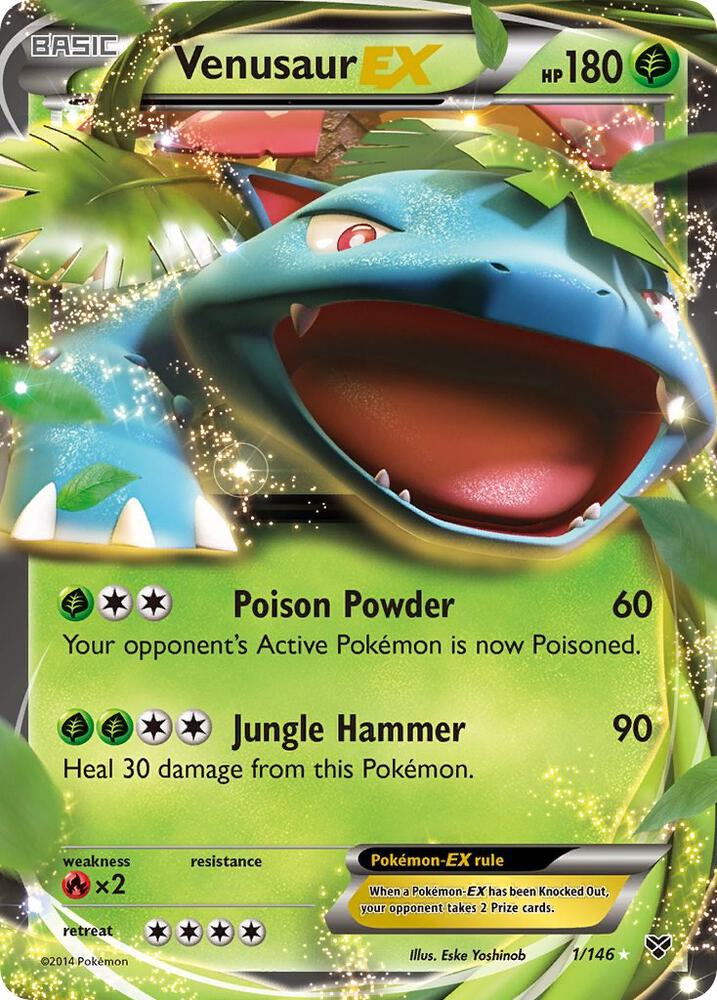 Pokemon Venusaur EX 1/146 XY
