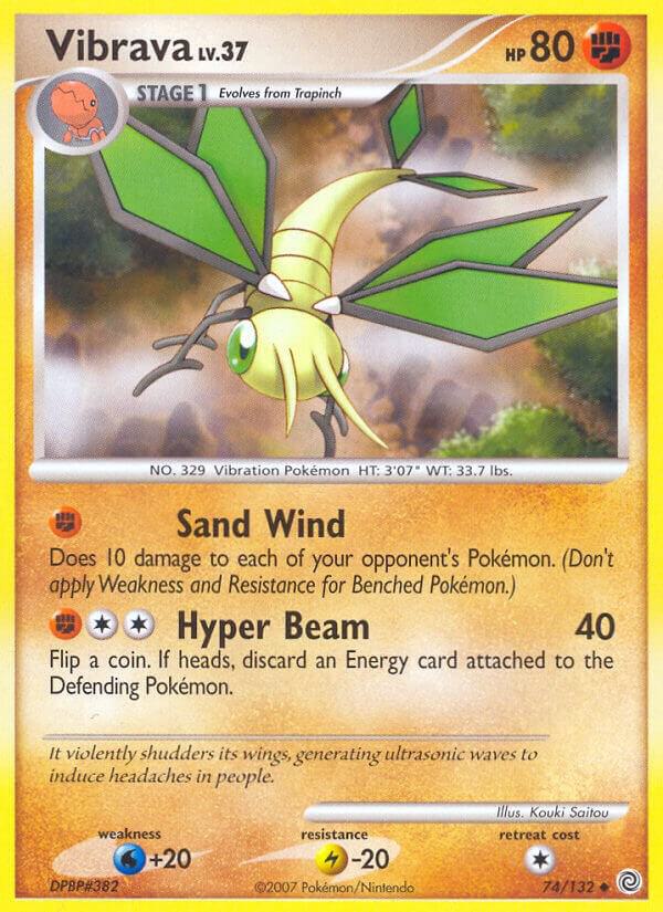 Pokemon Vibrava 74/132 Secret Wonders