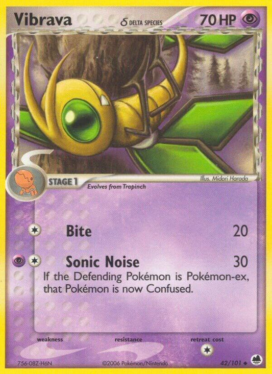 Pokemon Vibrava δ 42/101 Dragon Frontiers