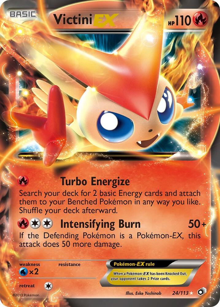 Pokemon Victini EX 24/113 Legendary Treasures