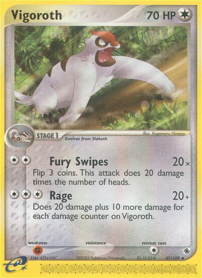 Pokemon Vigoroth 47/109 EX Ruby & Sapphire