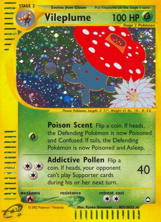 Pokemon Vileplume H31/147 Aquapolis