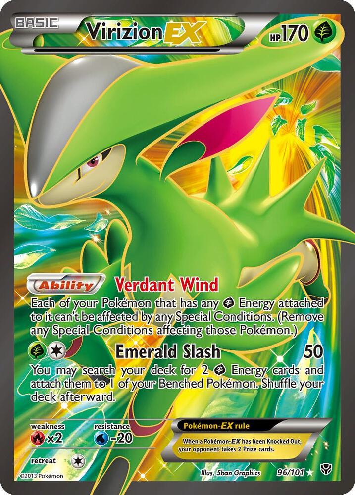 Pokemon Virizion EX 9/101 Plasma Blast