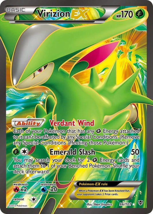 Pokemon Virizion EX 9/101 Plasma Blast