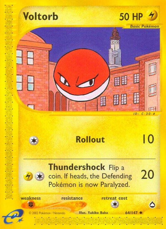 Pokemon Voltorb 64/147 Aquapolis